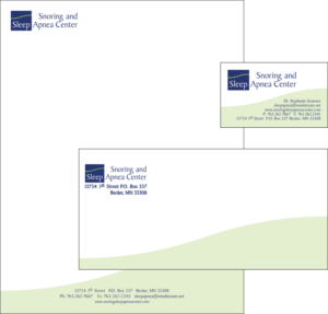 Snoring and Sleep Apnea business stationary
