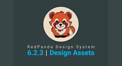 Red panda design system cover image.